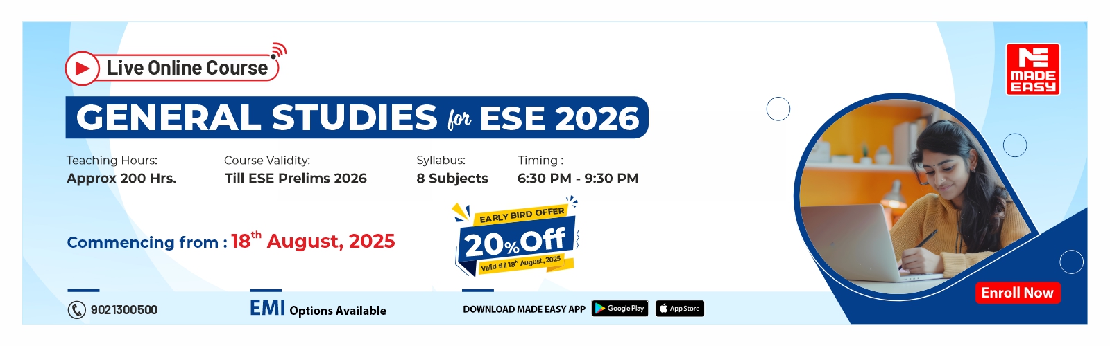 Live-Online ESE 2026 GS (8 Subjects)