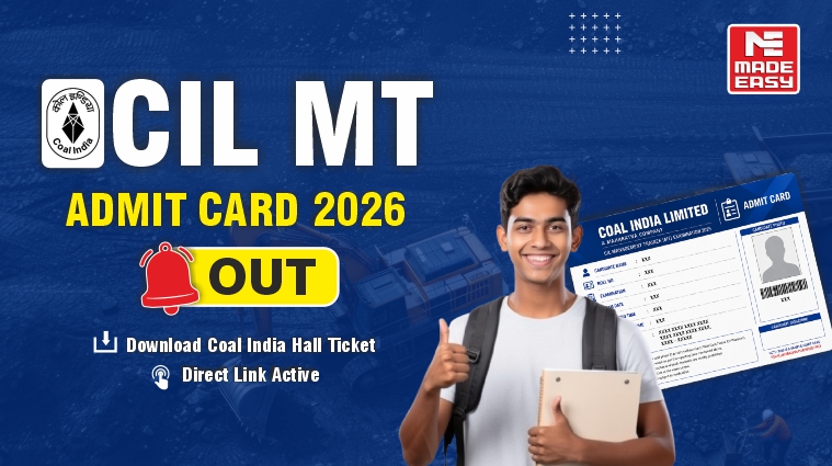 CIL MT Admit Card 2026 OUT | Download Coal India Hall Ticket | Direct Link Active 1 CIL MT Admit Card
