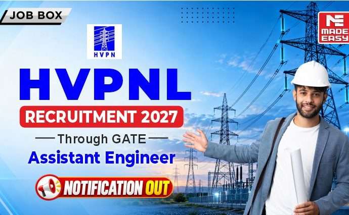 HVPNL Assistant Engineer Recruitment 2027 Through GATE Notification Out 9 HVPNL
