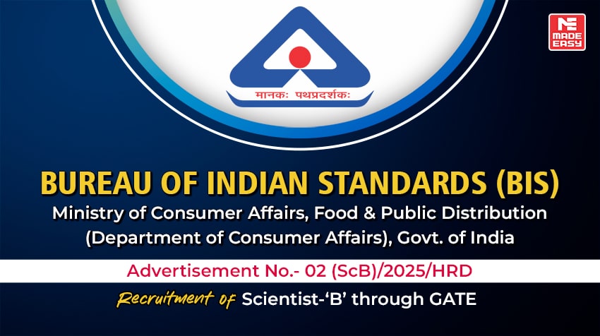 BIS Recruitment 2025 for Scientist B Posts
