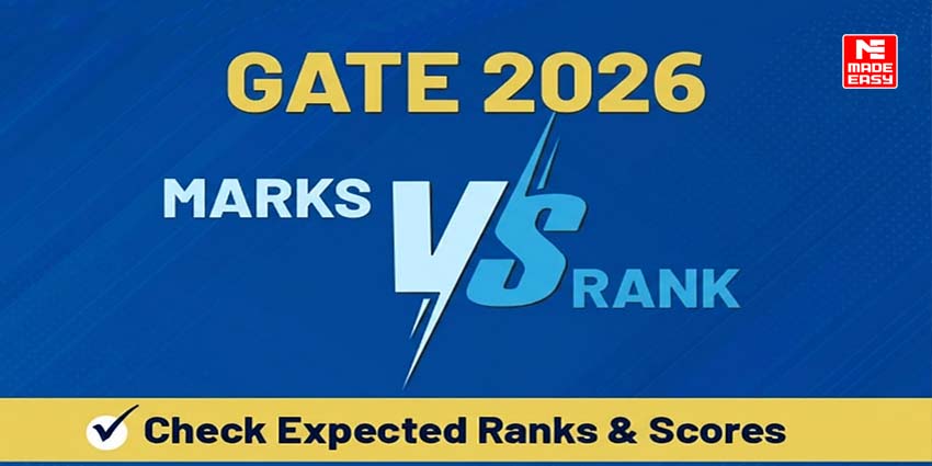 GATE Marks vs Rank: Check Expected Ranks & Scores 1 gate 2026 marks vs rank check expected ranks scores