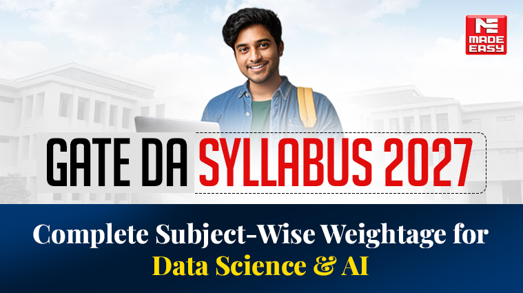 GATE DA Syllabus 2027: Complete Subject-Wise Weightage for Data Science & AI 1 GATE DA