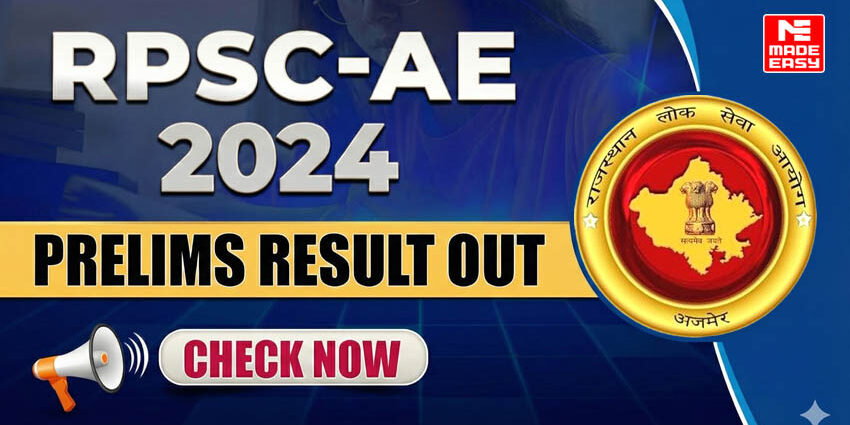RPSC Assistant Engineer (AE) Prelims Result 2024 Out: Direct Link, Cut-Off & Merit List 1 RPSC-AE 2024 Prelims Result Out
