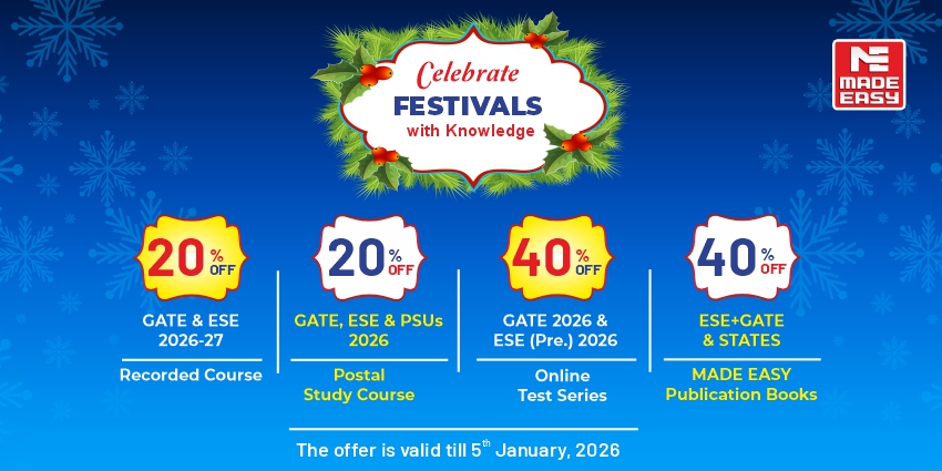 New Year Offer on MADE EASY Courses for 2026-27 Exams Preparation