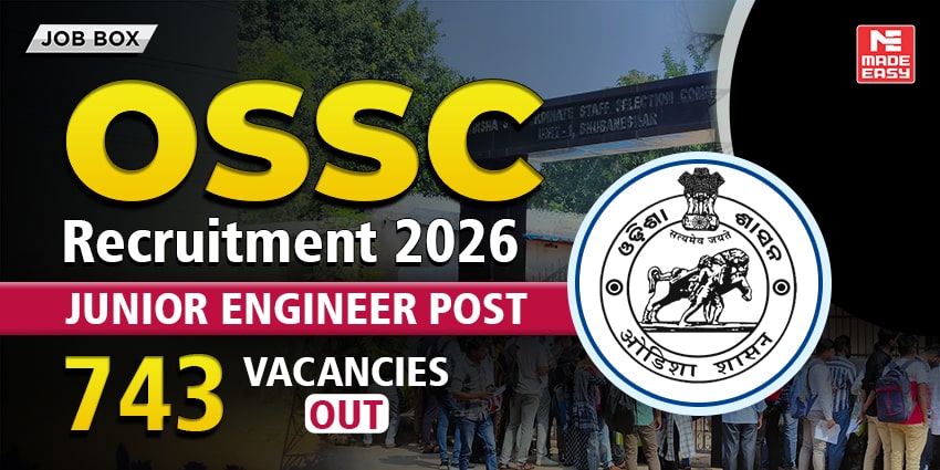 OSSC JE Recruitment 2026
