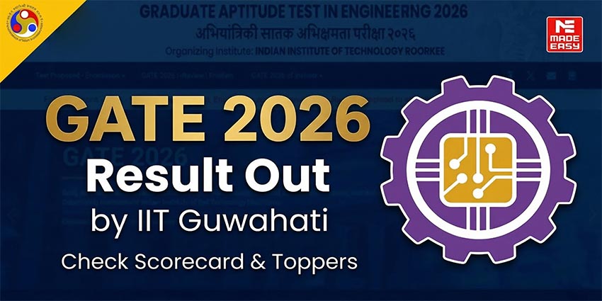 GATE Result 2026 Out: Check Result Status by IIT Guwahati 1 GATE 2026 Result out