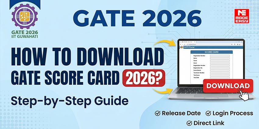 How to download GATE Scorecard 2026? | GATE Result Out 1 How to download GATE Scorecard 2026?