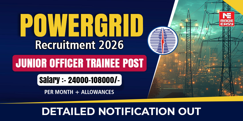 POWERGRID Recruitment 2026 Notification Out | Apply Online 1 POWERGRID Recruitment 2026 Notification Out
