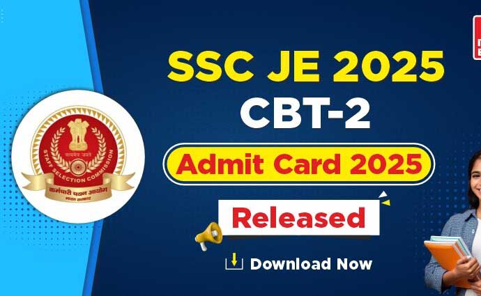 ssc je admit card 2025 out