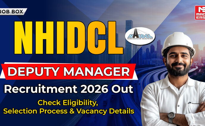 NHIDCL Deputy Manager Recruitment 2026 Out