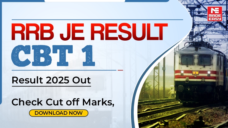 RRB JE CBT 1 Result 2025 Out Check Cutoff Marks, Download PDF Now 1 Rrb je cbt 1 result 2025 out