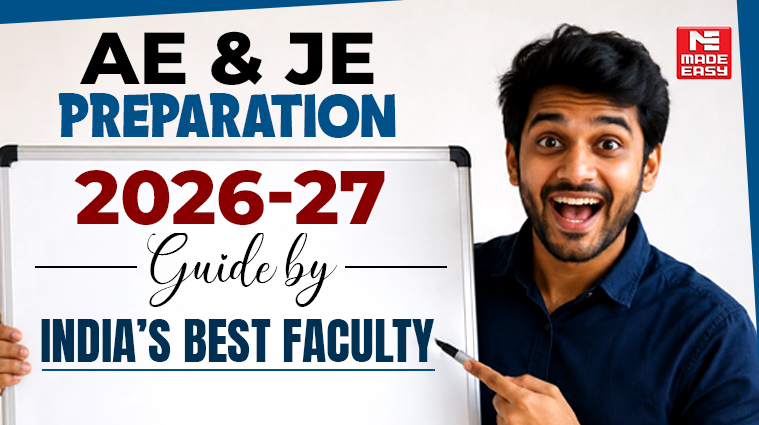 AE & JE Preparation 2026-27 guide by India's best faculty for Assistant Engineer and Junior Engineer exam preparation