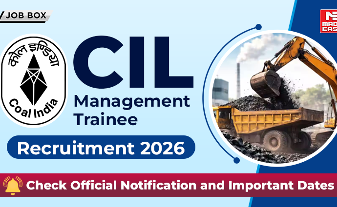 Coal India CIL management trainees 2026 Notification out