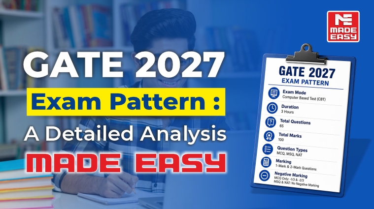 GATE Exam Pattern 2027: A Detailed Analysis by MADE EASY 1 GATE Exam Pattern 2027: A Detailed Analysis