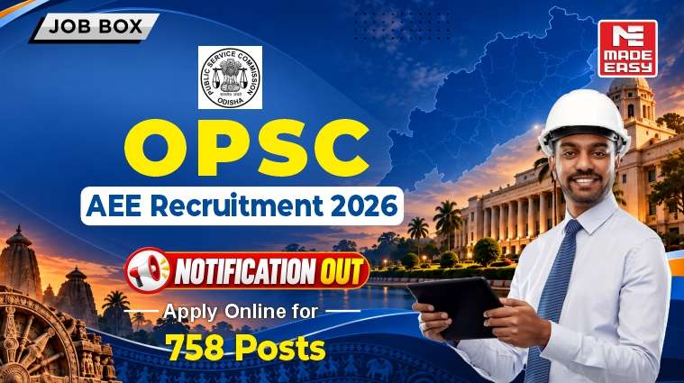 OPSC AEE Recruitment 2026 Notification Out: Apply Online for 758 Posts 1 OPSC AEE Recruitment 2026