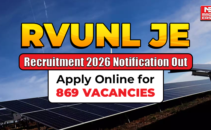 RVUNL JE Recruitment 2026 Notification Out: Apply Online for 869 Vacancies 9 RVUNL JE Recruitment