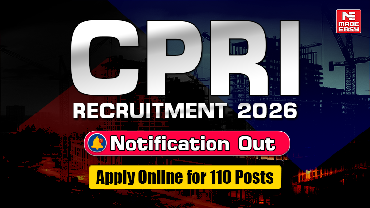 CPRI Recruitment 2026 Notification OUT