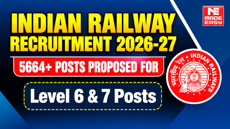 Indian Railway Recruitment 2026-27: 5664+ Posts Proposed for Level 6 & 7 Posts 1 Indian Railway Recruitment 2026-27