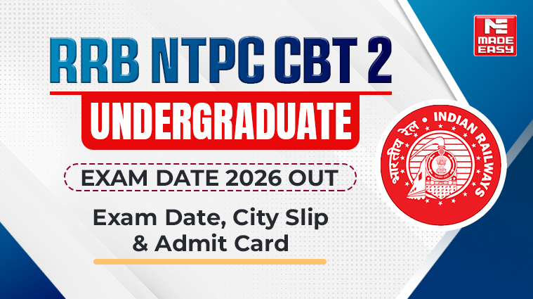 RRB NTPC Undergraduate CBT 2 Exam Date 2026 Out: Download Official PDF 1 rrb ntpc cbt 2