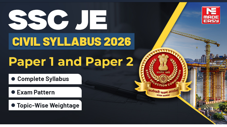 SSC JE Civil Syllabus 2026 Exam Pattern for Paper 1 & 2 | Topic-Wise Breakdown 1 ssc je civil syllabus